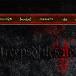 Grunge Gothic Navigation Menu