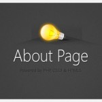 About Page With CSS3