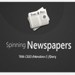 Spinning news paper