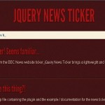 jQuery News Ticker