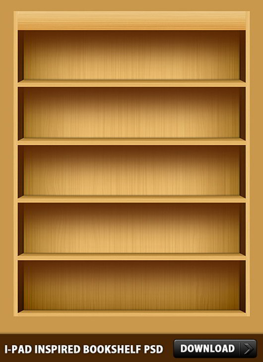 iPad-Inspired-Bookshelf-PSD