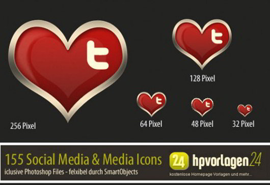 30 Valentines Icon PSD