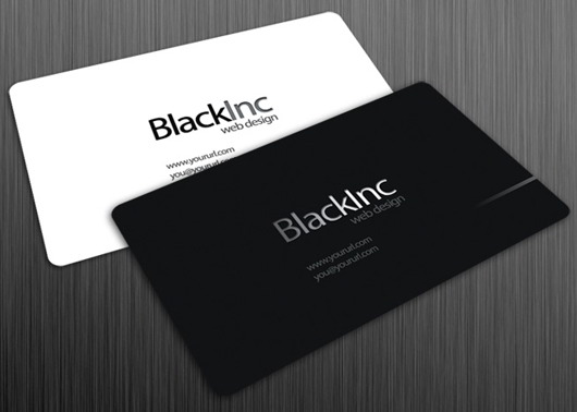 Black Inc Free Business Card Template