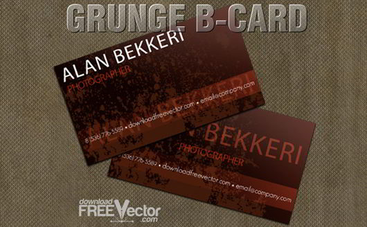 Grunge B Card