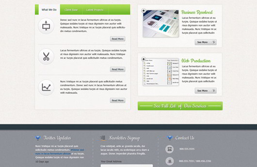 Magante Professional Website PSD Template