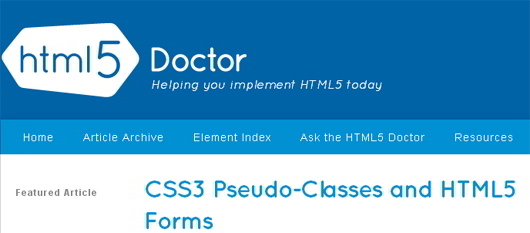 CSS3  Pseudo-Classes and HTML5 Forms