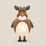 Cute Vector Reindeer Character