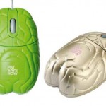 Gold Brain Computer Mouse