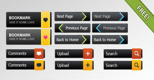 PSD Button Collection