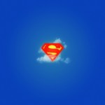 Superman in the clouds