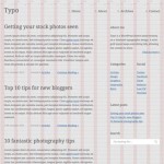 Typography Based Blog Layout in HTML5