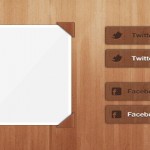 Wood Social Button & Thumbnail