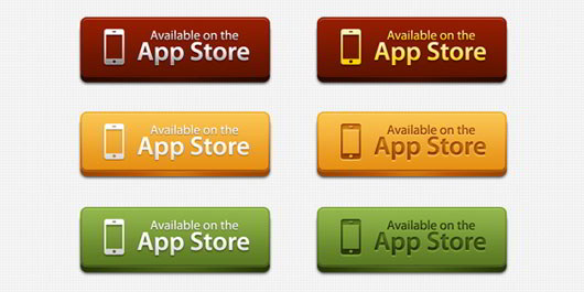 app-store-buttons-psd