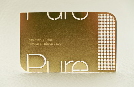 Brass Metal Business Card