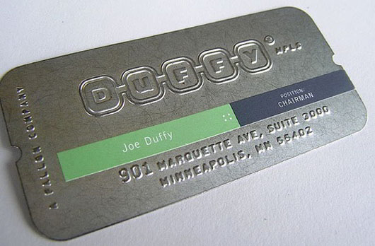 Duffy Metal Business Card