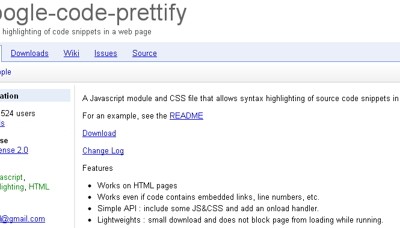 Google Code Prettify