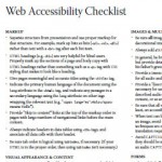 Web Accessibility Checklist by Aaron Cannon