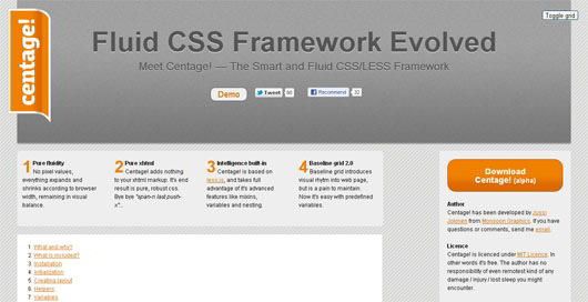 centage-fluid-css-frameworks