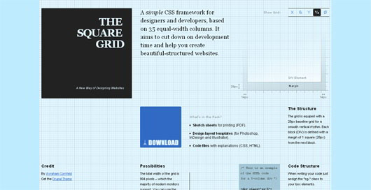 square-grid-css-framework