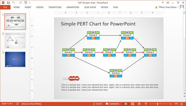 0064-simple-pert-chart-powerpoint-template