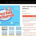 diet vector texture