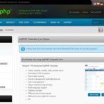 php events calendar control