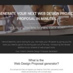 web design proposal tool